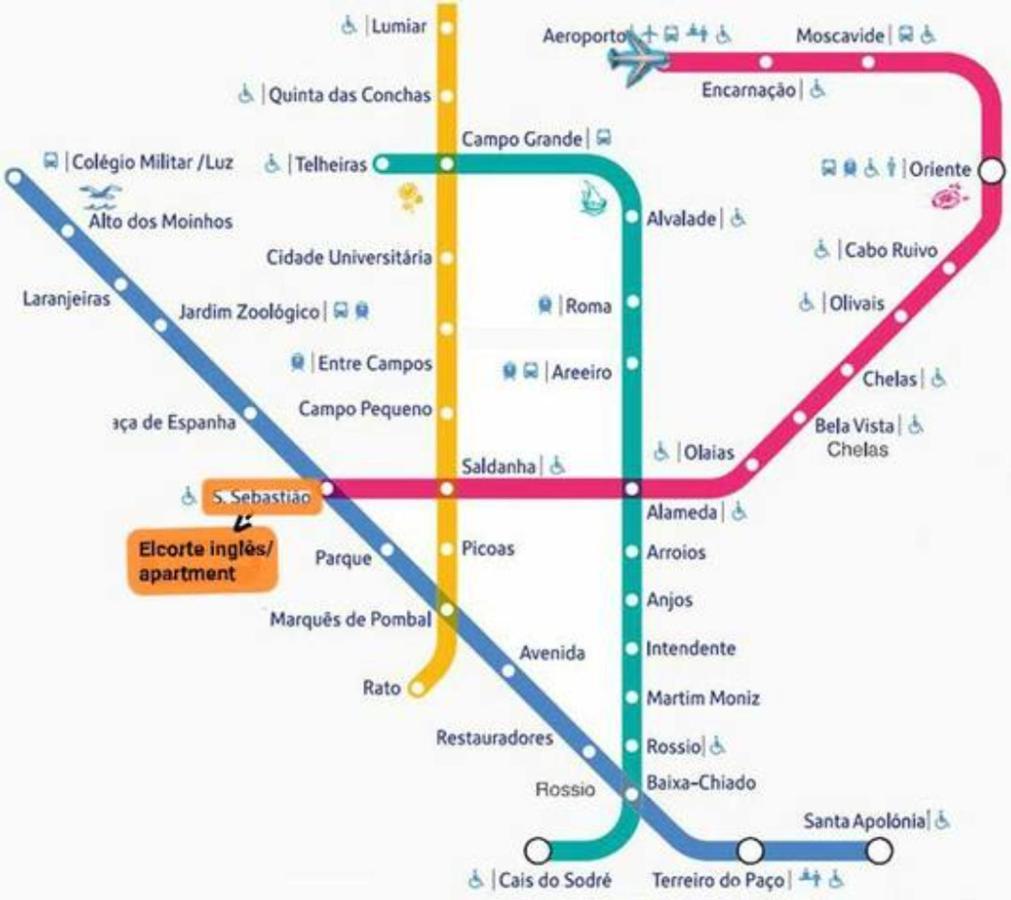 Romantic Apartment El Corte Ingles 2 Lisboa Екстериор снимка